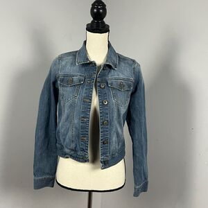 BP Denim Classic Trucker Jean Jacket Blue Medium Wash Women's Small